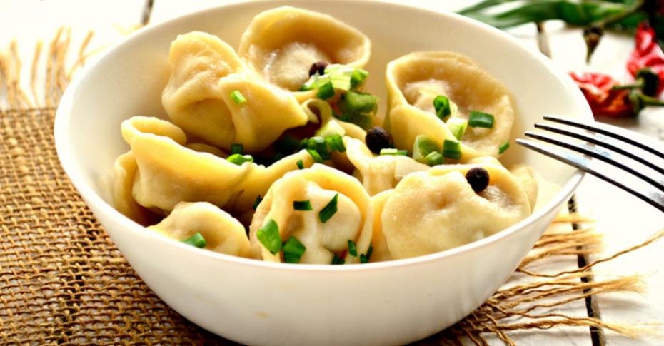 Українські заморожені пельмені Leleka крупним планом